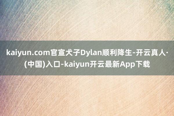 kaiyun.com官宣犬子Dylan顺利降生-开云真人·(中国)入口-kaiyun开云最新App下载