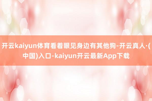 开云kaiyun体育看着眼见身边有其他狗-开云真人·(中国)入口-kaiyun开云最新App下载