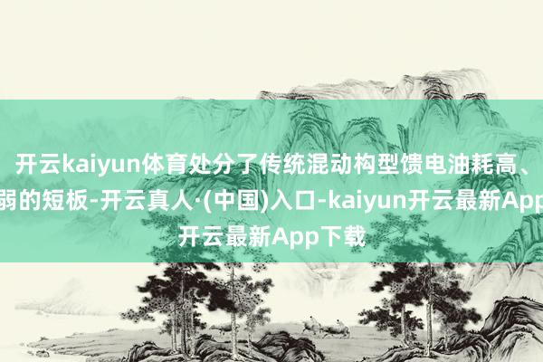 开云kaiyun体育处分了传统混动构型馈电油耗高、能源弱的短板-开云真人·(中国)入口-kaiyun开云最新App下载