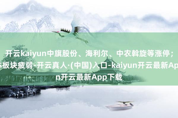 开云kaiyun中旗股份、海利尔、中农斡旋等涨停；半导体板块疲弱-开云真人·(中国)入口-kaiyun开云最新App下载